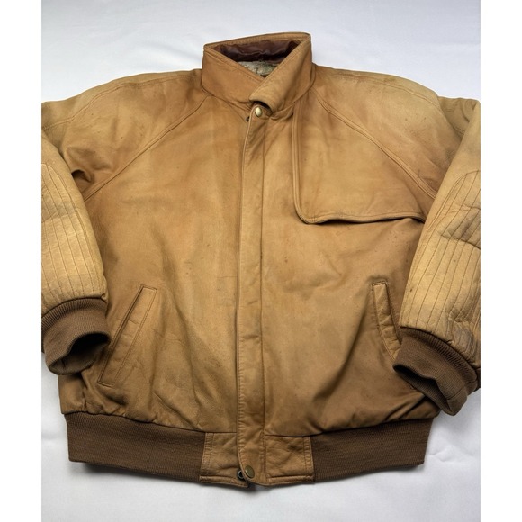 Mad Bomber Other - Marlboro Adventure Team Leather Jacket Mens L Montana Map Lining Bomber